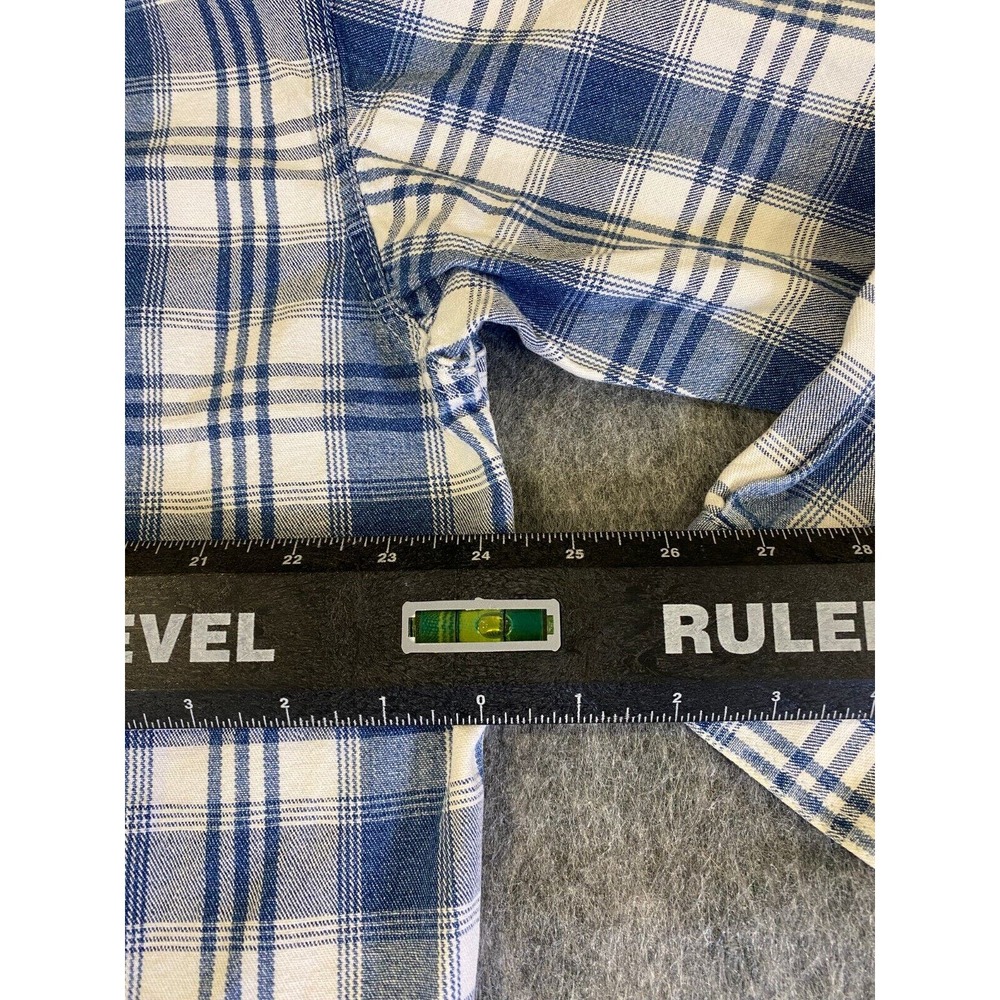 Vintage Javolis Plaid Button Up Cotton Longsleeve Shirt Sz Large - Picture 8 of 10